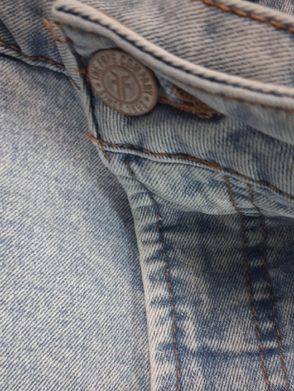 Frye Light Blue Straight Leg Jeans - Picture 6 of 9